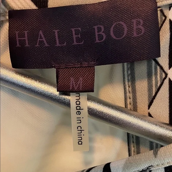 Hale Bob Cream and Gray Floral Midi Dress - Picture 2 of 5